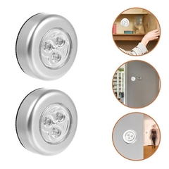 Lampara Luz Autoadhesiva Led Tactil Placard Portatil Emergen