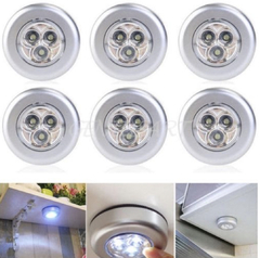 Imagen de Lampara Luz Autoadhesiva Led Tactil Placard Portatil Emergen