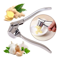 Pica Tritura Ajo Prensa Automatica Acero Inoxidable Veganos
