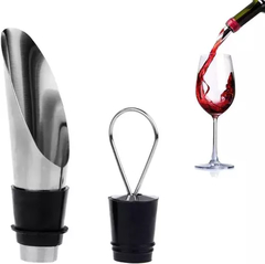 Pico Vertedor Aireador Tapon Botella Oxigenador D/vino Acero - comprar online