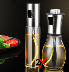 Rociador Aceite Spray Condimentero Pulverizador Vidrio X2