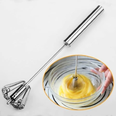 Batidor Manual Automatico Huevo Crema Leche Mezclador Acero