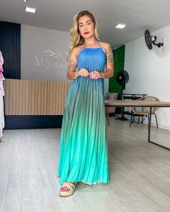 VESTIDO NORONHA - VERDE/AZUL - comprar online