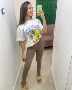 Calça feminina legging estilo montaria 