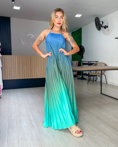 VESTIDO NORONHA - VERDE/AZUL - loja online