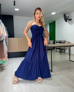 VESTIDO COPACABANA - AZUL MARINHO na internet
