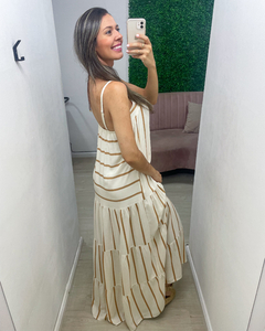 VESTIDO ANGRA - OFF/CARAMELO - loja online