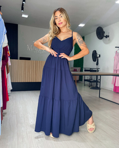VESTIDO MARAGOGI - AZUL MARINHO - Mabela Store - Roupas Femininas 