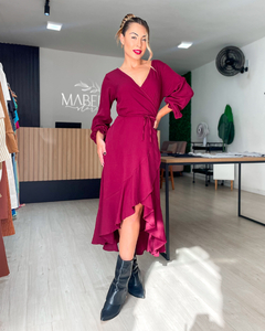 VESTIDO NINA - VINHO - loja online