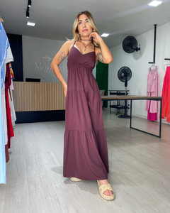 VESTIDO MARAGOGI - MARROM - loja online
