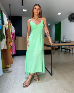 VESTIDO ROSE - VERDE CLARO