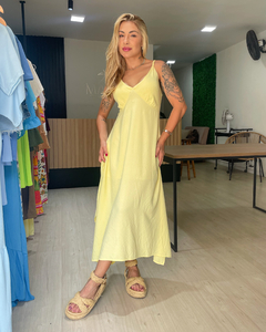 VESTIDO ROSE - AMARELO CLARO