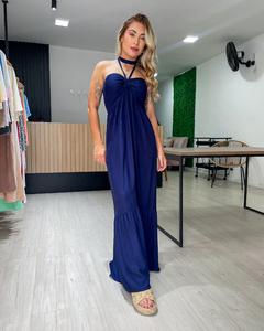 VESTIDO COPACABANA - AZUL MARINHO - Mabela Store - Roupas Femininas 