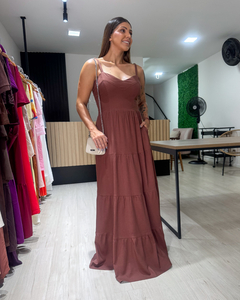 VESTIDO MARIANA - MARROM na internet