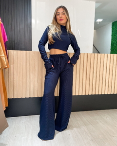 CONJUNTO LETICIA - AZUL ESCURO - Mabela Store - Roupas Femininas 