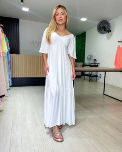 VESTIDO MAGDA LISO - BRANCO