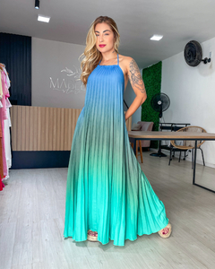 VESTIDO NORONHA - VERDE/AZUL