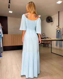 VESTIDO MAGDA - AZUL BEBÊ - loja online