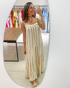 VESTIDO ANGRA - OFF/CARAMELO na internet