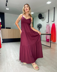 Imagem do VESTIDO MARAGOGI - BORDÔ
