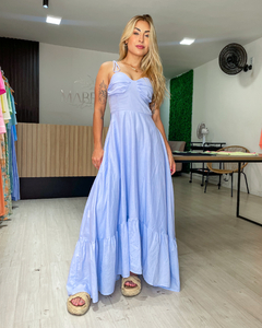VESTIDO LUANA - AZUL CLARO - Mabela Store - Roupas Femininas 