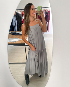 VESTIDO ALANA - CINZA CLARO na internet