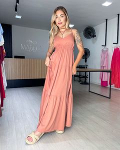 VESTIDO MARAGOGI - NUDE/ROSÉ - Mabela Store - Roupas Femininas 