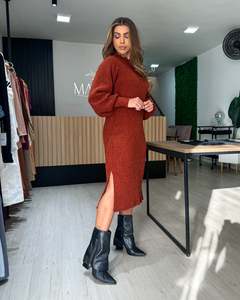 VESTIDO ZAYA - TERRACOTA na internet