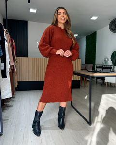 VESTIDO ZAYA - TERRACOTA - comprar online