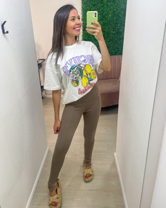 Calça feminina legging estilo montaria 