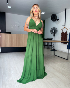 VESTIDO CARAÍVA - VERDE - loja online