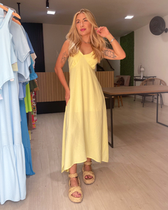 Imagem do VESTIDO ROSE - AMARELO CLARO