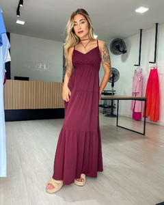 VESTIDO MARAGOGI - BORDÔ