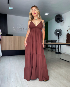 VESTIDO CARAÍVA - MARROM na internet