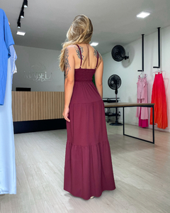 VESTIDO MARAGOGI - BORDÔ - loja online