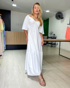 VESTIDO MAGDA LISO - BRANCO - loja online