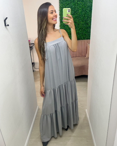VESTIDO ALANA - CINZA CLARO - comprar online