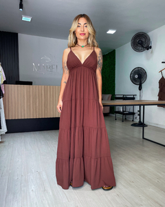 VESTIDO CARAÍVA - MARROM