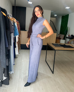 CONJUNTO LAVÍNIA - CINZA AZULADO - Mabela Store - Roupas Femininas 