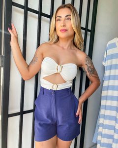 SHORT LETÍCIA - AZUL MARINHO - Mabela Store - Roupas Femininas 