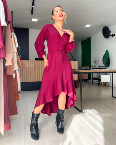 VESTIDO NINA - VINHO na internet