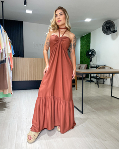 VESTIDO COPACABANA - MARROM - loja online