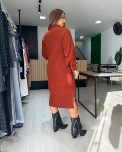 VESTIDO ZAYA - TERRACOTA - loja online
