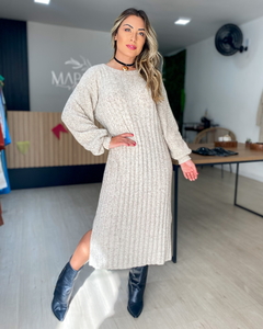 VESTIDO ZAYA - AREIA - Mabela Store - Roupas Femininas 