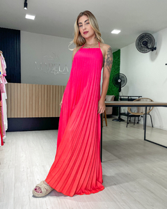 VESTIDO NORONHA - ROSA/LARANJA - loja online