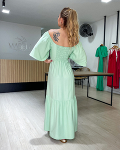 VESTIDO MAGDA LISO - VERDE na internet