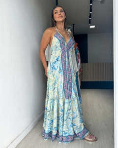 VESTIDO DAHLIA - VERDE/AZUL