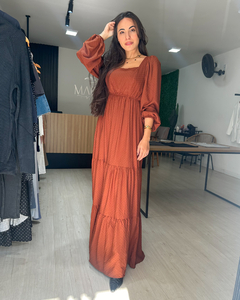 VESTIDO MALU - MARROM