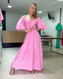 Imagem do VESTIDO MAGDA LISO - ROSA