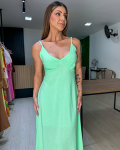 VESTIDO ROSE - VERDE CLARO - Mabela Store - Roupas Femininas 